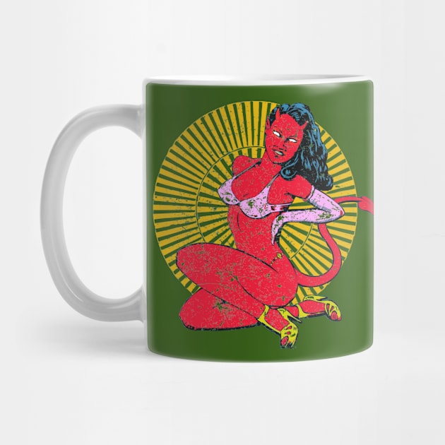 Devil Girl (Vintage Print) by giftgasdjinn